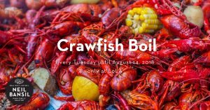 Tuesday Crawfish Boil at Lola - Real Deal with Neil