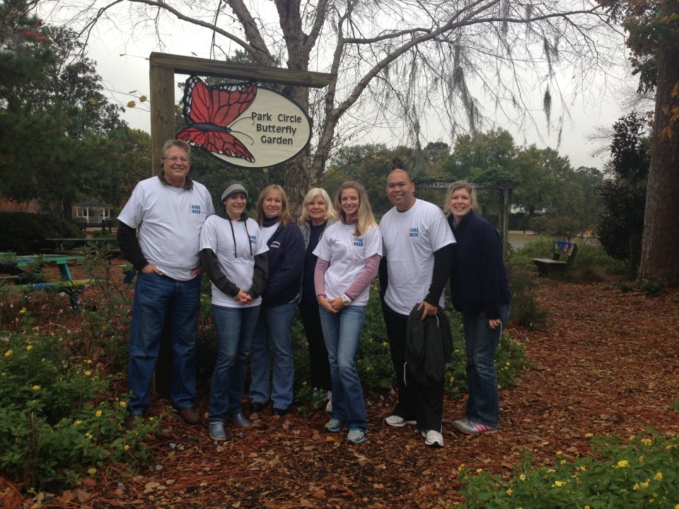 Park Circle Butterfly Garden Cleanup Volunteers