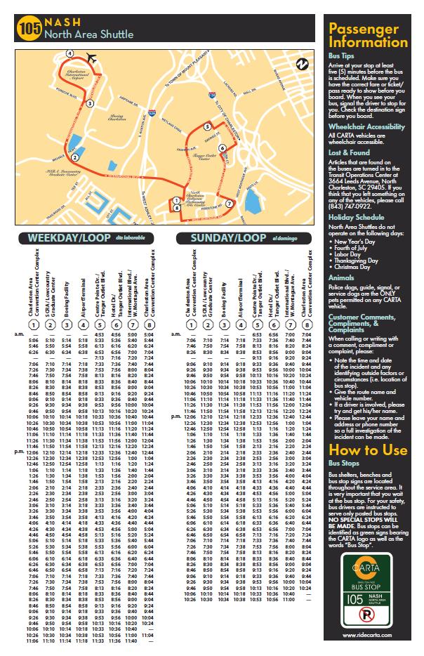 North Charleston Area Shuttle Schedule - Real Deal with Neil