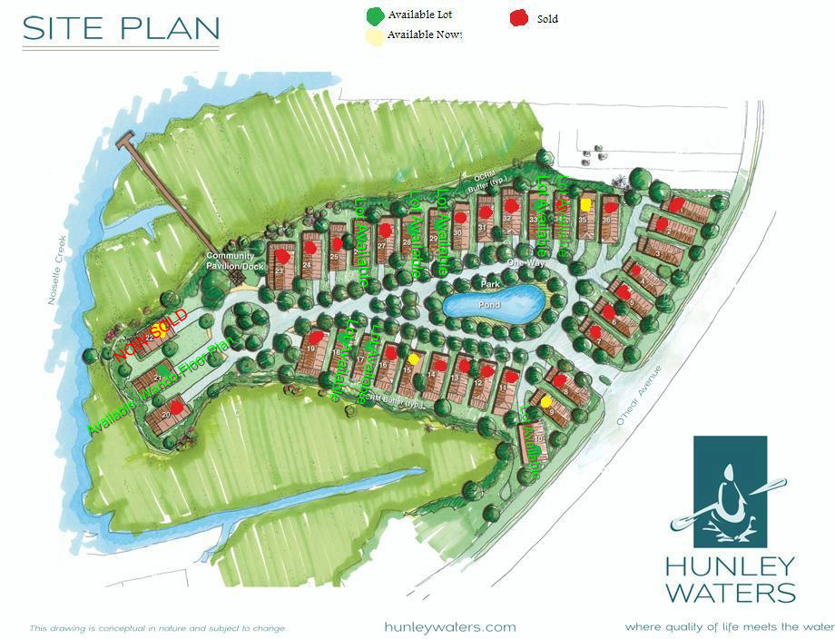 Hunley Waters - Available Lots
