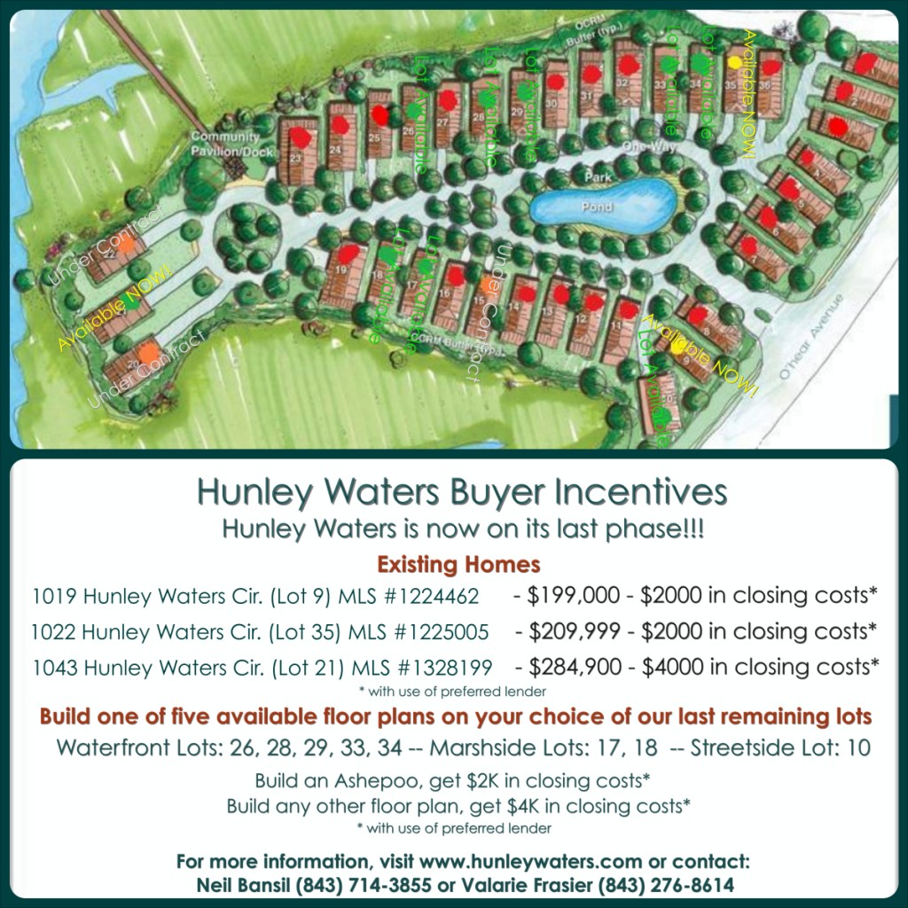 Hunley Waters Last Phase Incentives