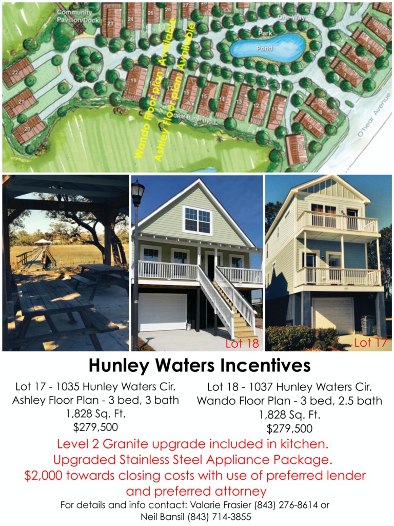 Hunley Waters Incentives Aug/Sept 2014