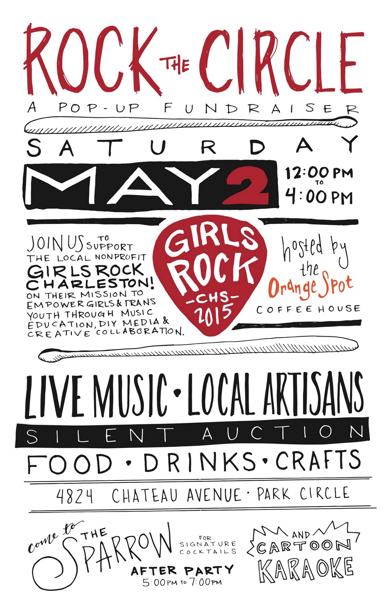 Rock the Circle! A Pop-Up Shop Fundraiser for Girls Rock Charleston