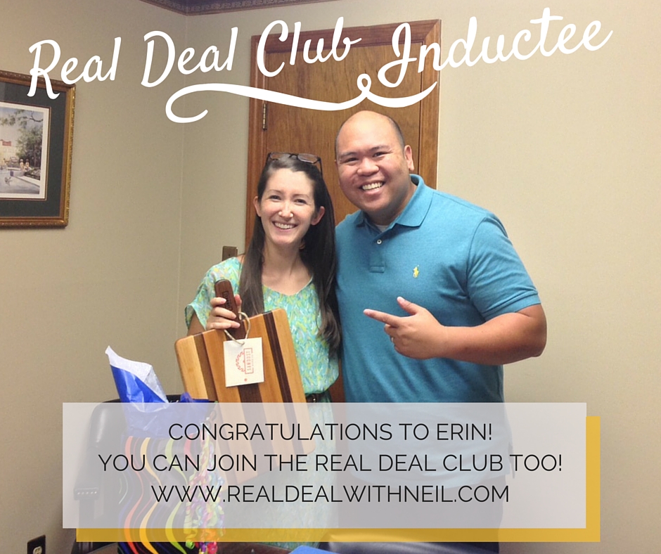 Real Deal Club Inductee: Erin