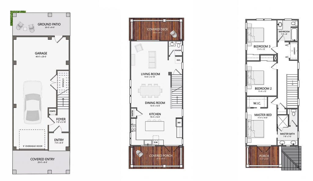 The Bexly Floor Plan - Oak at Park - New Construction - Park Circle
